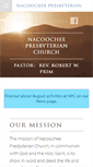 Mobile Screenshot of nacoocheepresbyterian.org