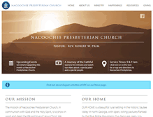 Tablet Screenshot of nacoocheepresbyterian.org